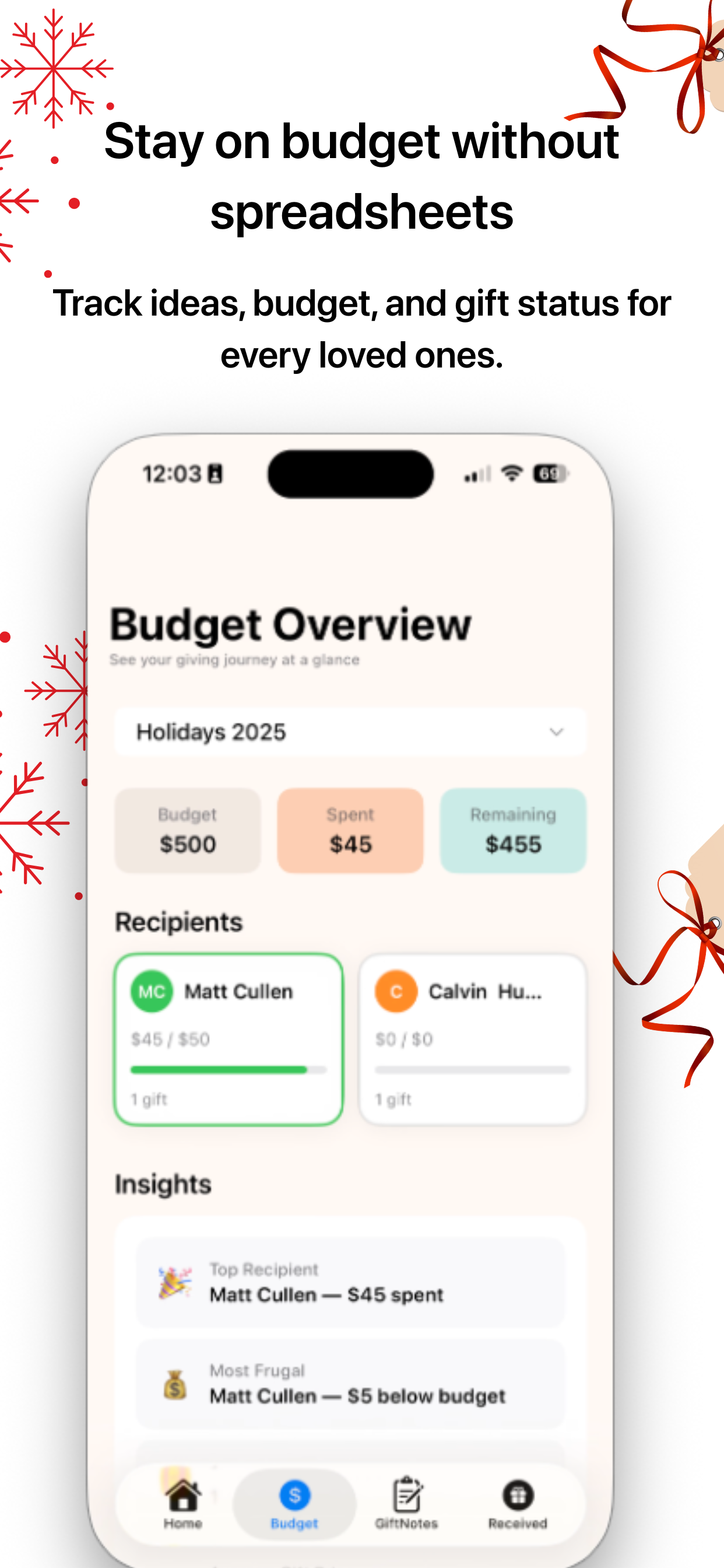 GiftTracker Screenshot 4